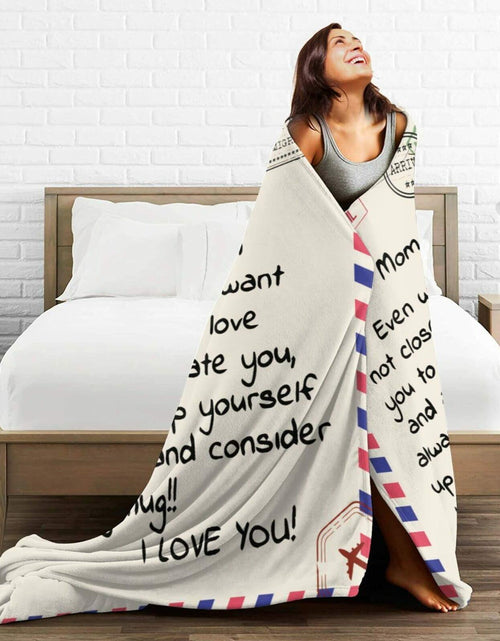 Load image into Gallery viewer, Poitvd Super Soft Flannel Throw Blanket for Mom Anniversary Gift White
