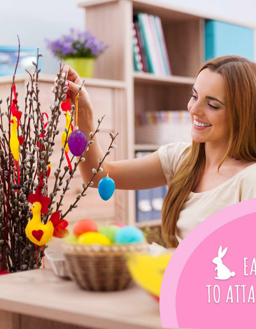 Load image into Gallery viewer, Festicy Easter Eggs Set 48 XXL 2025 with 6 Paints &amp; 2 Brushes Durable Decor
