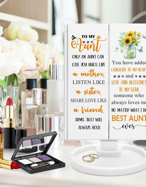 Load image into Gallery viewer, Hexagram Daughter Makeup Mirror with Lights Gift from Mom Birthday Christmas
