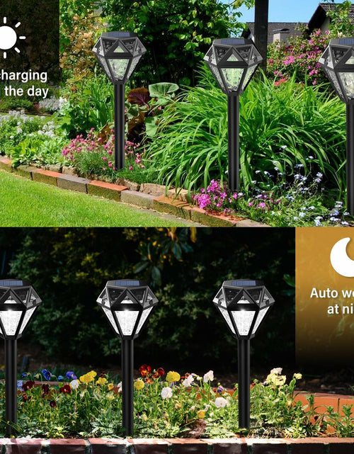 Load image into Gallery viewer, Ouddy Decor Solar Lights Outdoor Waterproof LED Garden Lights Cool White 8 Pack
