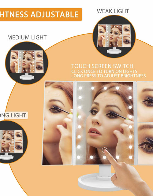 Load image into Gallery viewer, Hexagram Daughter Makeup Mirror with Lights Gift from Mom Birthday Christmas
