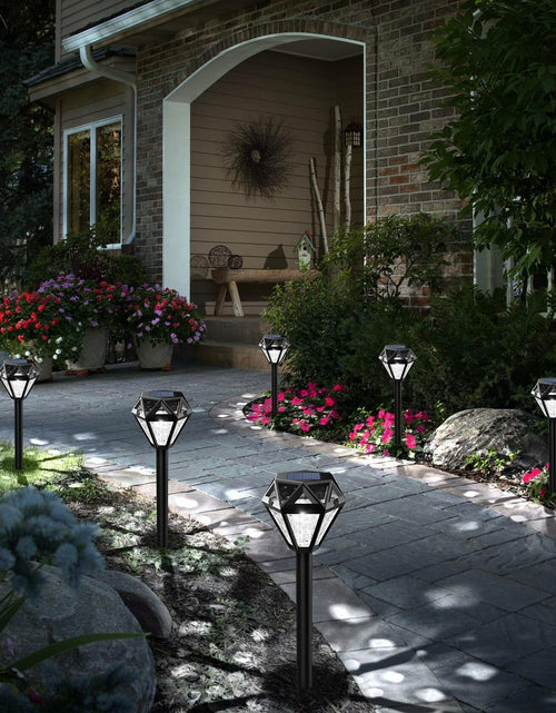 Load image into Gallery viewer, Ouddy Decor Solar Lights Outdoor Waterproof LED Garden Lights Cool White 8 Pack
