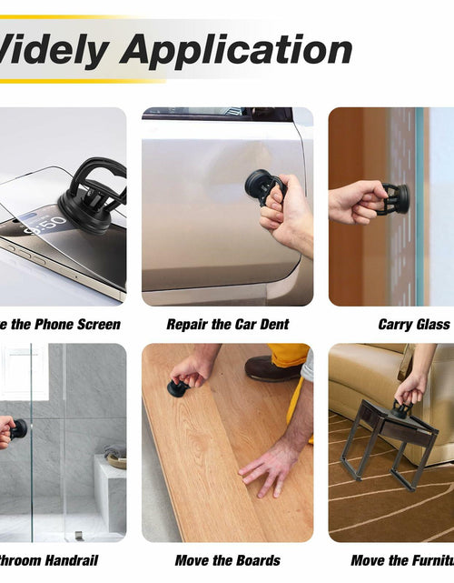 Load image into Gallery viewer, 3pcs Dent Puller Kit Suction Cup Remover Tool for Car Repair Orange Black
