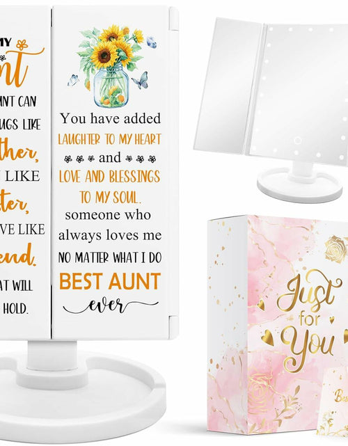 Load image into Gallery viewer, Hexagram Daughter Makeup Mirror with Lights Gift from Mom Birthday Christmas
