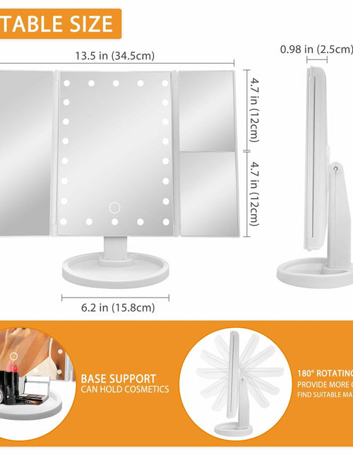 Load image into Gallery viewer, Hexagram Daughter Makeup Mirror with Lights Gift from Mom Birthday Christmas
