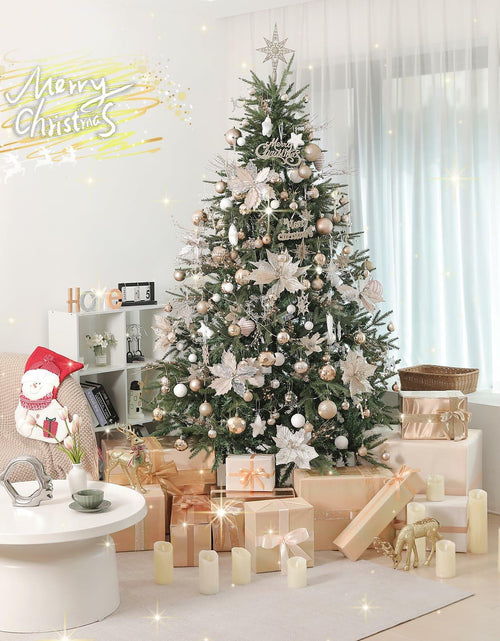 Load image into Gallery viewer, YiYunFloral Christmas Ball Ornaments 36pcs Shatterproof Champagne Xmas Decor
