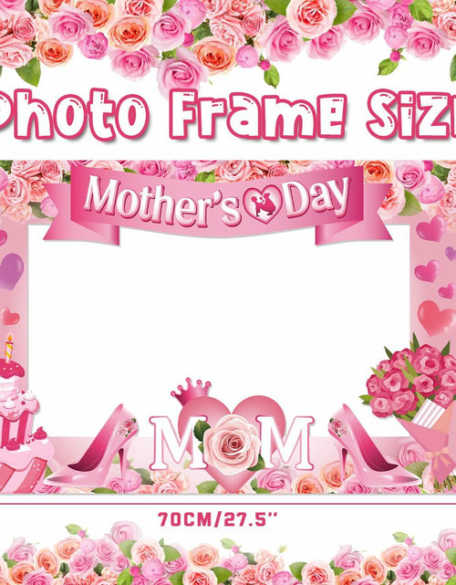 Load image into Gallery viewer, Mothers Day Decorations 23pcs Photo Booth Props Pink Frame Party Supplies
