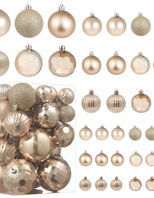 Load image into Gallery viewer, YiYunFloral Christmas Ball Ornaments 36pcs Shatterproof Champagne Xmas Decor
