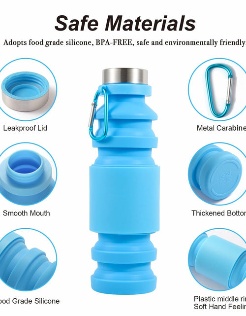 Load image into Gallery viewer, Mitour Collapsible Silicone Water Bottle Cup 650ml Foldable Reusable BPA Free
