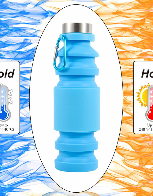 Load image into Gallery viewer, Mitour Collapsible Silicone Water Bottle Cup 650ml Foldable Reusable BPA Free
