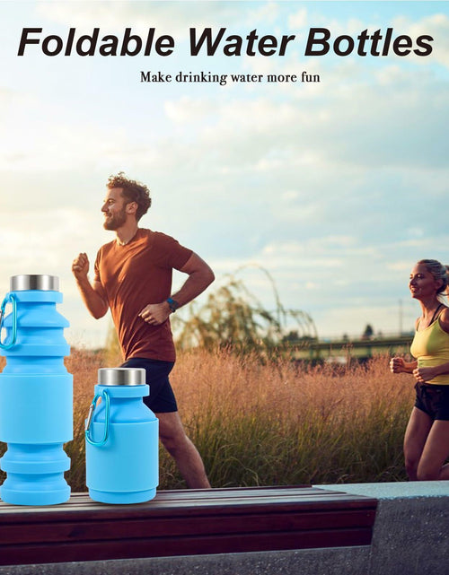 Load image into Gallery viewer, Mitour Collapsible Silicone Water Bottle Cup 650ml Foldable Reusable BPA Free

