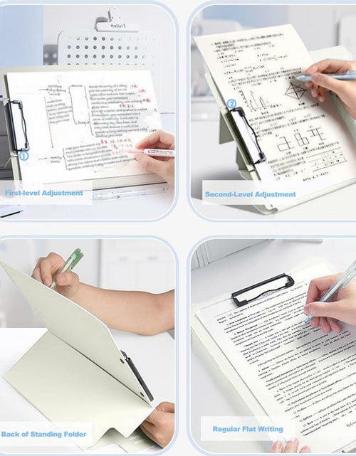 Load image into Gallery viewer, DAIZART Durable Plastic A4 File Folder with Iron Clamp Creamy White
