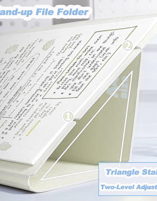 Load image into Gallery viewer, DAIZART Durable Plastic A4 File Folder with Iron Clamp Creamy White
