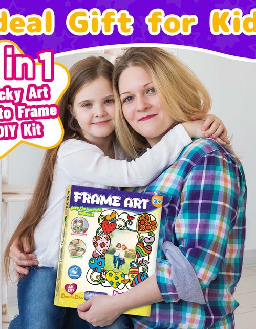 Load image into Gallery viewer, DoodleDoo DIY Acrylic Photo Frame Painting Craft Kit for Kids Ages 4-12
