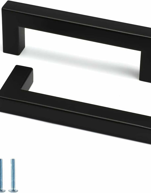 Load image into Gallery viewer, goldenwarm 20 Pack 5in Brushed Nickel Modern Square Cabinet Pulls
