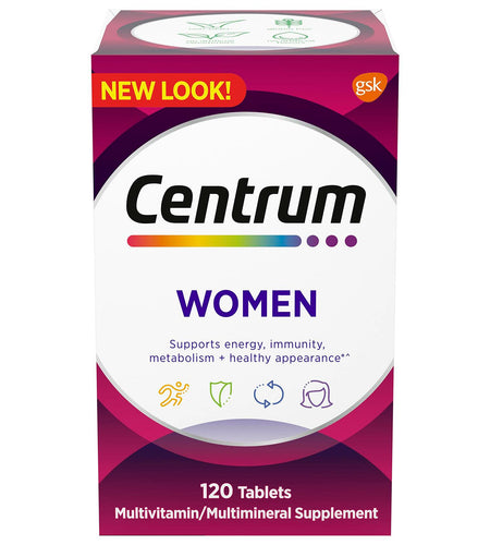 BestBy10/25 Centrum Multivitamin Women Iron Vitamin D3 B Vitamins 120 Count