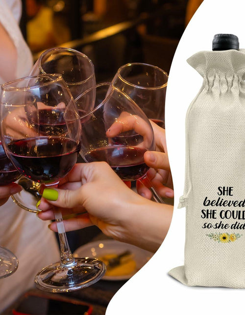 Load image into Gallery viewer, Graduation Wine Gift Bags for Women Daughter Sister Granddaughter 2 Pcs
