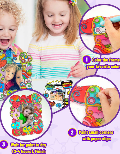 Load image into Gallery viewer, DoodleDoo DIY Acrylic Photo Frame Painting Craft Kit for Kids Ages 4-12
