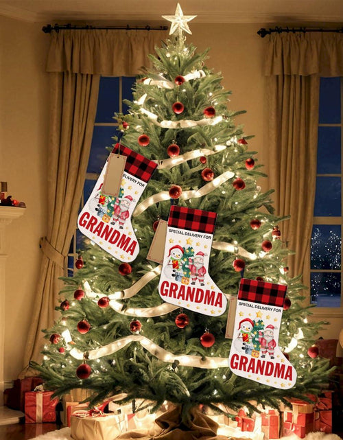 Load image into Gallery viewer, TSUYAWU Grandma Christmas Stocking Snowman Xmas Decoration 18x12 Inch
