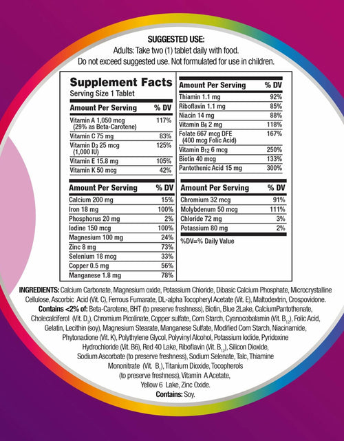 Load image into Gallery viewer, BestBy10/25 Centrum Multivitamin Women Iron Vitamin D3 B Vitamins 120 Count
