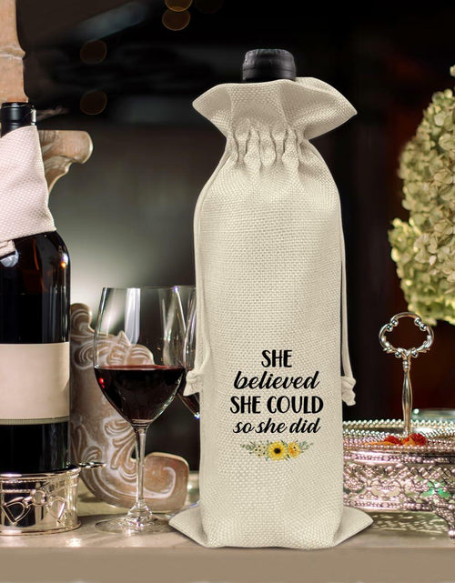 Load image into Gallery viewer, Graduation Wine Gift Bags for Women Daughter Sister Granddaughter 2 Pcs
