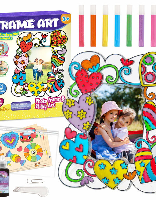 Load image into Gallery viewer, DoodleDoo DIY Acrylic Photo Frame Painting Craft Kit for Kids Ages 4-12
