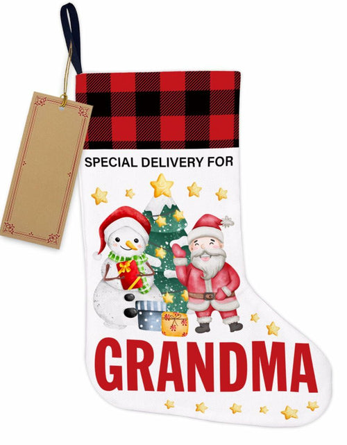 Load image into Gallery viewer, TSUYAWU Grandma Christmas Stocking Snowman Xmas Decoration 18x12 Inch
