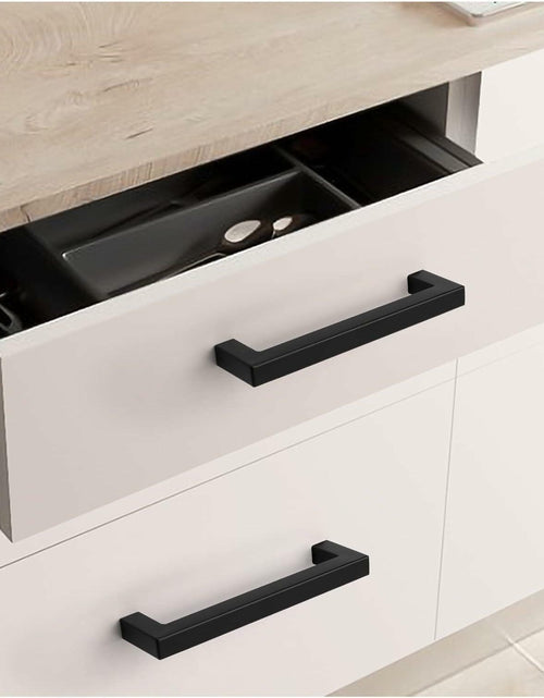 Load image into Gallery viewer, goldenwarm 20 Pack 5in Brushed Nickel Modern Square Cabinet Pulls
