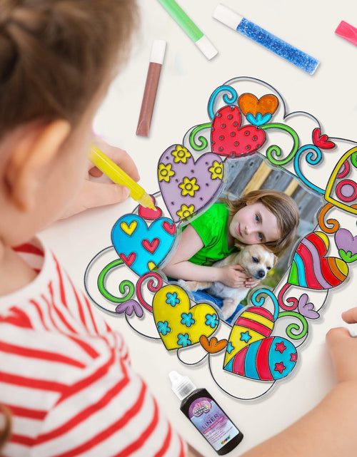 Load image into Gallery viewer, DoodleDoo DIY Acrylic Photo Frame Painting Craft Kit for Kids Ages 4-12
