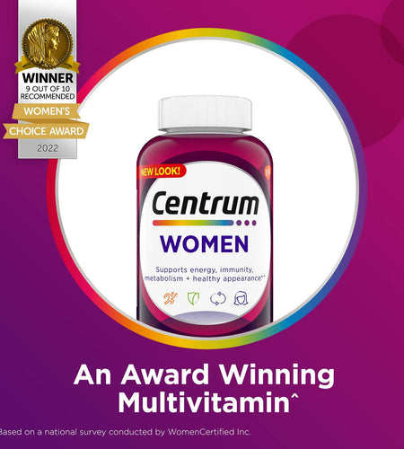 BestBy10/25 Centrum Multivitamin Women Iron Vitamin D3 B Vitamins 120 Count