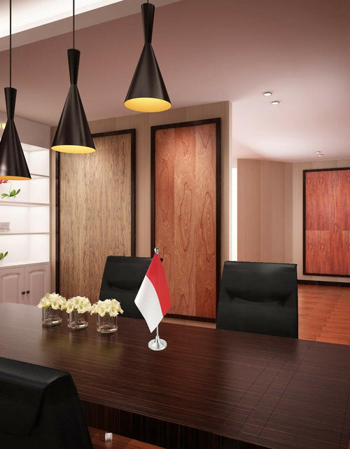 Load image into Gallery viewer, GentleGirl.USA Indonesia Mini Table Flag with Stand Small Stick Red White
