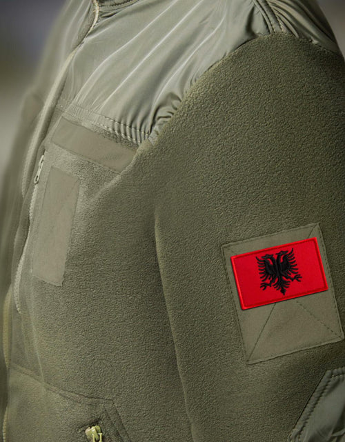 Load image into Gallery viewer, Bluyellow Albania Flag Embroidered Patch 2 Pcs 2x3 Inches Tactical Hook Loop
