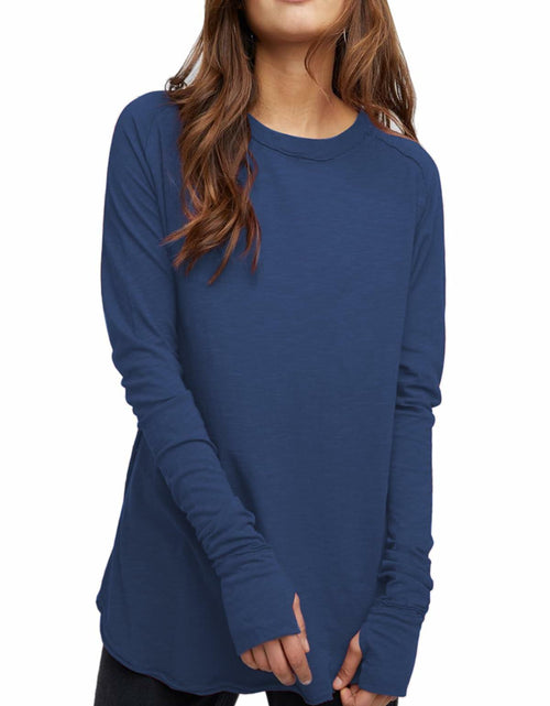 Load image into Gallery viewer, ELGOGY Women's Oversized Short Sleeve Crewneck T-Shirt Black Size L
