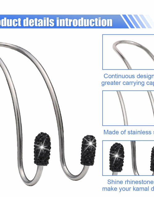 Load image into Gallery viewer, LAINLOY 2PCS Pink Stainless Steel Car Headrest Hook Hangers Organizer
