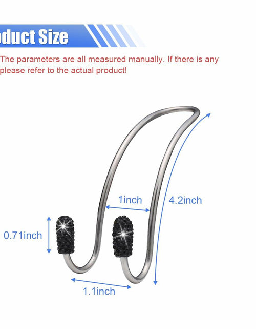 Load image into Gallery viewer, LAINLOY 2PCS Pink Stainless Steel Car Headrest Hook Hangers Organizer
