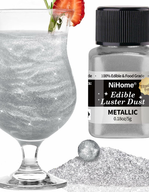 Load image into Gallery viewer, NiHome Edible Food-Grade Glitter Powder 5g Metallic Vegan Allergen-Free
