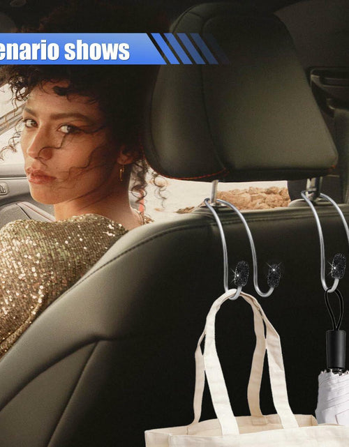 Load image into Gallery viewer, LAINLOY 2PCS Pink Stainless Steel Car Headrest Hook Hangers Organizer
