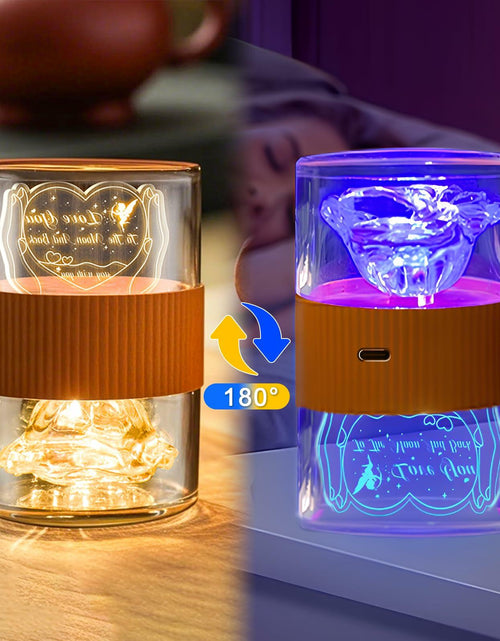 Load image into Gallery viewer, AO LI GEI Touch LED USB Rechargeable Bedside Lamp Warm Light Gold
