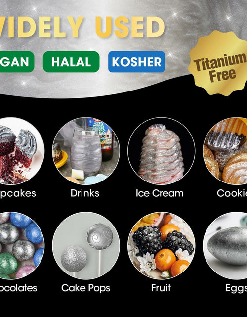 Load image into Gallery viewer, NiHome Edible Food-Grade Glitter Powder 5g Metallic Vegan Allergen-Free
