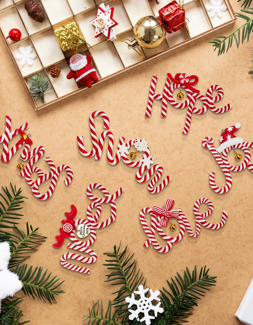 Load image into Gallery viewer, Langley 6 PCS 2024 Christmas Polymer Clay Hanging Ornaments Xmas Tree
