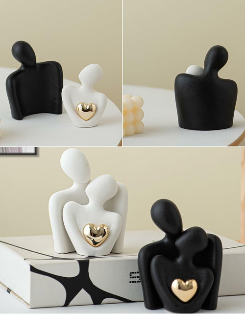Load image into Gallery viewer, LCCCK Porcelain Couple Statue Romantic Anniversary Figurine TV Stand Decor
