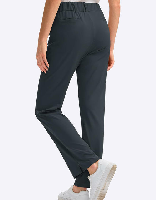 Load image into Gallery viewer, SANTINY Women's Golf Pants High Waisted Quick Dry Stretch Dark Grey Size M
