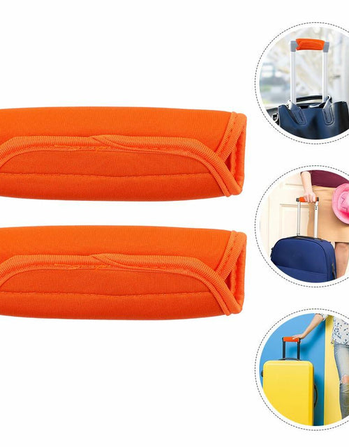 Load image into Gallery viewer, LIFKOME 2pcs Soft Neoprene Luggage Handle Wraps Comfortable Grip Covers

