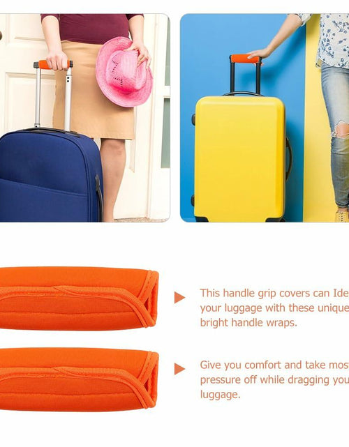 Load image into Gallery viewer, LIFKOME 2pcs Soft Neoprene Luggage Handle Wraps Comfortable Grip Covers
