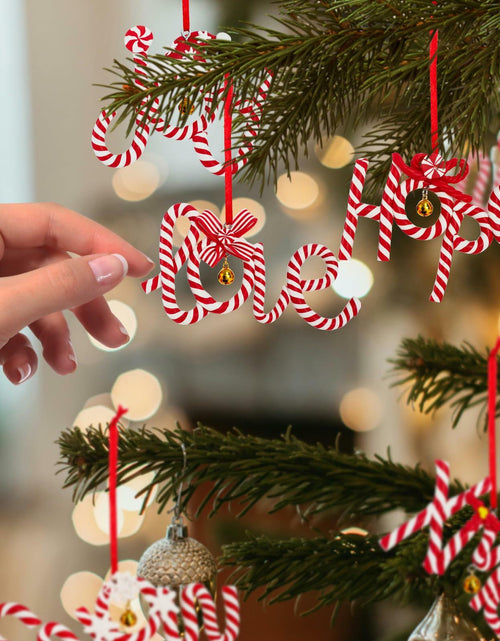 Load image into Gallery viewer, Langley 6 PCS 2024 Christmas Polymer Clay Hanging Ornaments Xmas Tree

