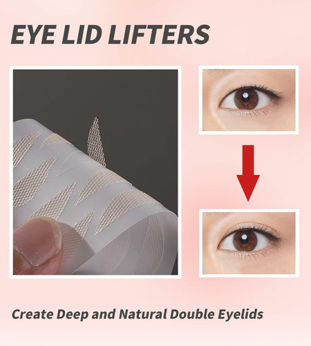 YAFIYGI 120 Pcs Double Eyelid Tape Clear Waterproof Natural Fiber Strips
