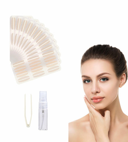 YAFIYGI 120 Pcs Double Eyelid Tape Clear Waterproof Natural Fiber Strips