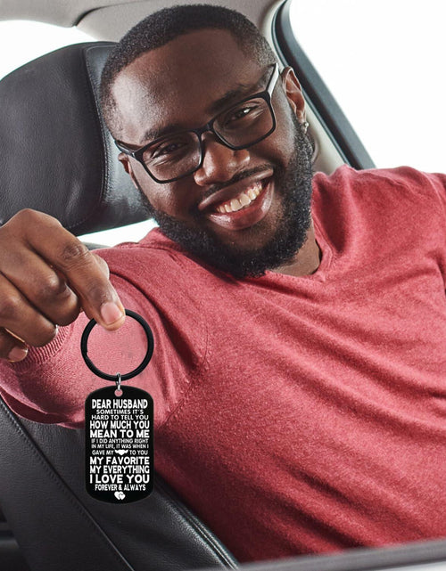 Load image into Gallery viewer, Allpeak Husband Valentines Day Romantic Keychain Gift from Wife
