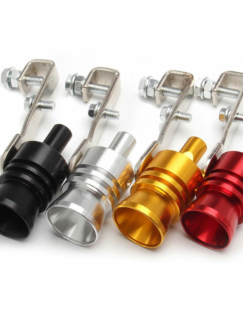 Load image into Gallery viewer, EOHMAK Turbo Sound Whistle Simulator Exhaust Muffler Pipe Red XL
