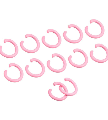 uxcell 8mm Open Jump Rings Carbon Steel Pink 80Pcs DIY Craft Connectors